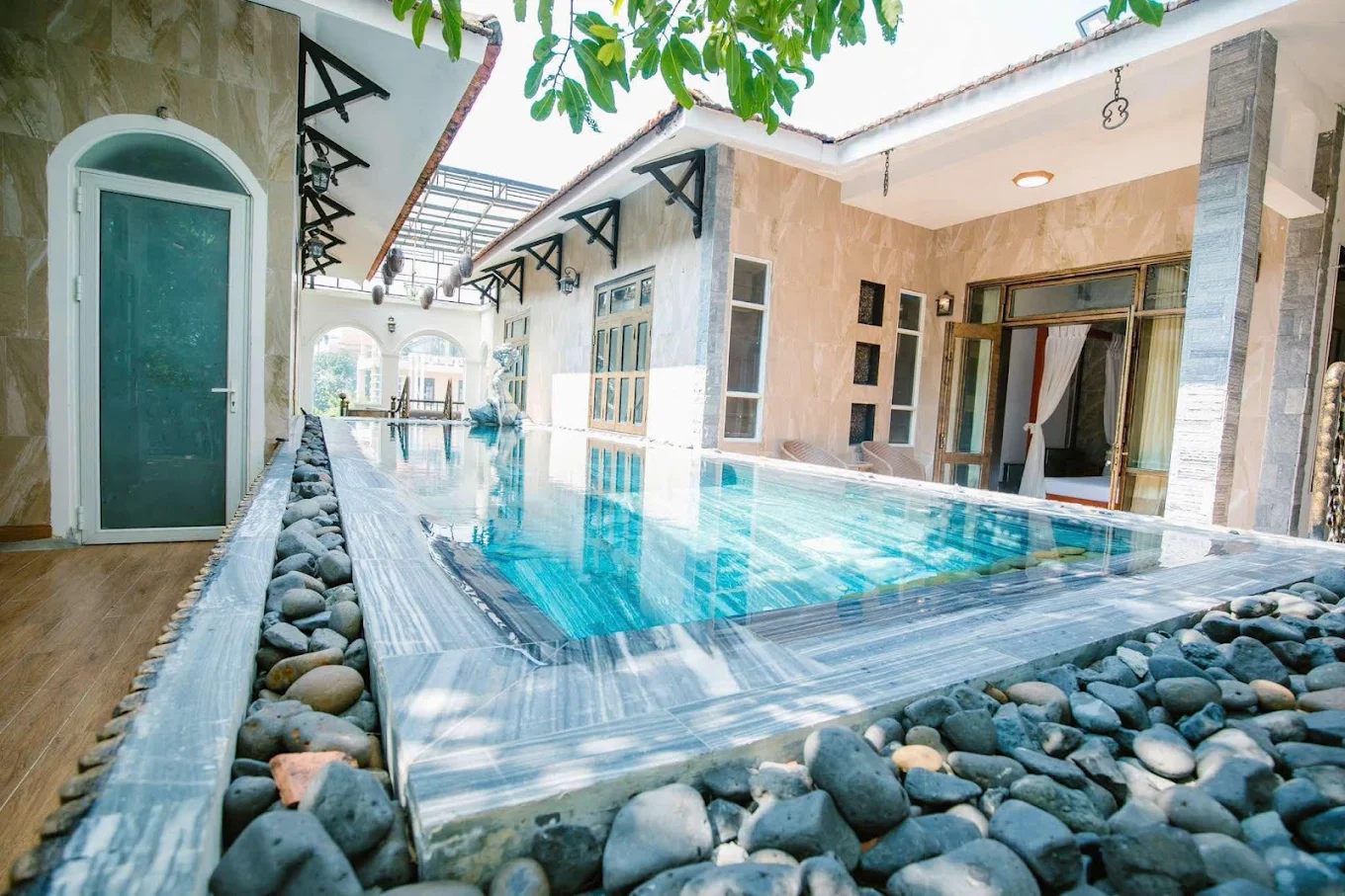 Pool area at Dazi Retreat Hue